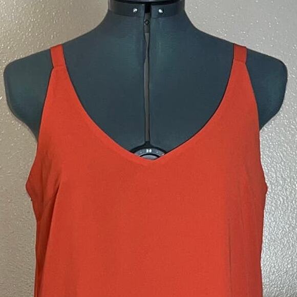 Fashion Union Orange Mini Slip Dress Thin Straps V-Neck Women’s size Small - Picture 4 of 16